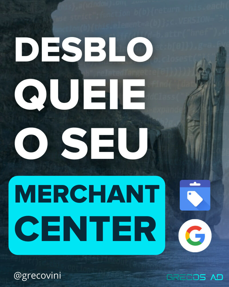 Como desbloquear merchant center