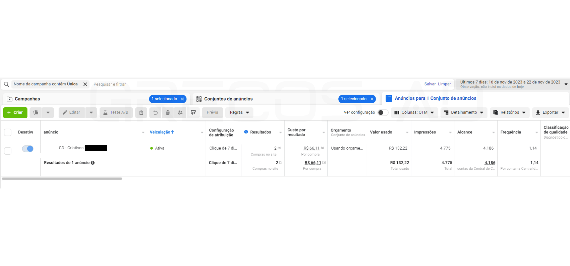 Escala no facebook ads com simplificação de conta e 1 campanha 9