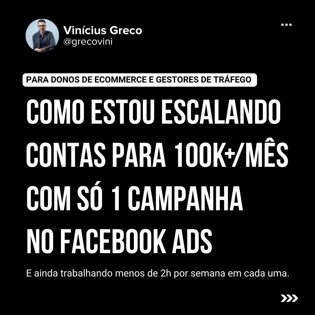 só 1 campanha de facebook ads